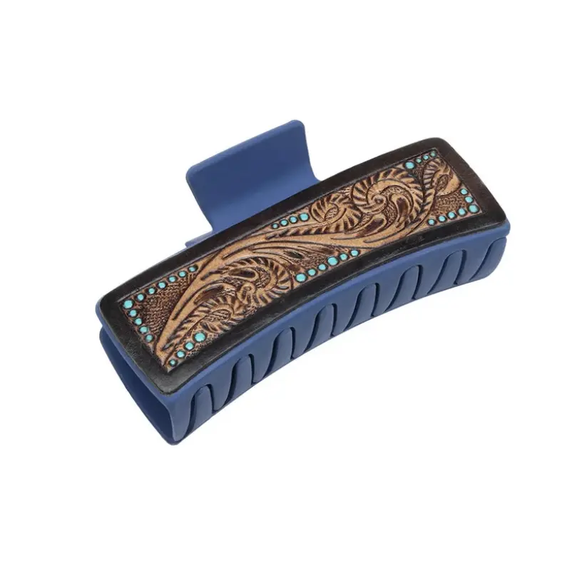Western Tooled Claw Clip Large