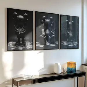 Hypebeast Toys Poster Set of 3, Minimalist Hypebeast Decor Unframed