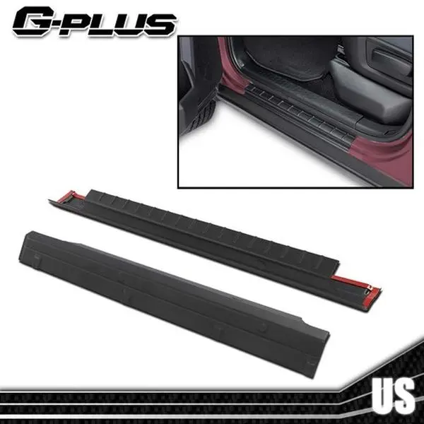 MOTOR GPLUS Chrome Rocker Panel Protective Covers - Accurate-Size Sill Trim Cover, Car Door Protector, Scratch Guard, Exterior Auto Door Protection Parts for 2007-2013 Chevy Silverado 1500 Extended Cab Chevy Truck Accessory, Car Accessories