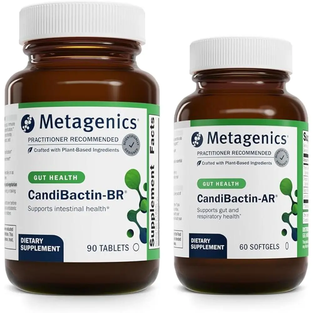 Metagenics Bundle - CandiBactin-BR (90 Tablets) & CandiBactin-AR (60 Softgels) - for Intestinal Support, Gut Health & Intestinal Balance