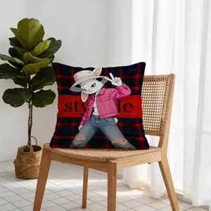 Trendy Rabbit Pattern Pillow, 1 Piece Includes Pillow Core, Soft And Durable, Suitable For Children And Adults, Daily Holiday Birthday Gifts For Beds, Sofas, Cars, Bedroom Decorations