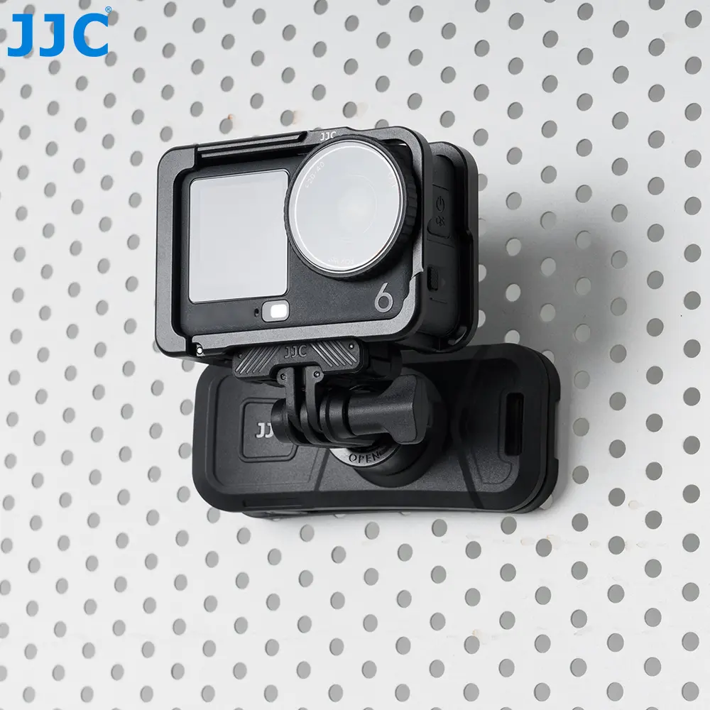 JJC Multifunctional Backpack Strap Quick Clip Magnetic Base Mount with 3 Prong Mount for Xtra Edge Sphra 360 DJI Action 6 5 Pro 4 Osmo 360 Pocket 3 Insta360 X5 X4 Air X3 GoPro Hero 13 12 11 Multi-Angle Adjustable Ball Head Action Camera Accessory, Lanyard