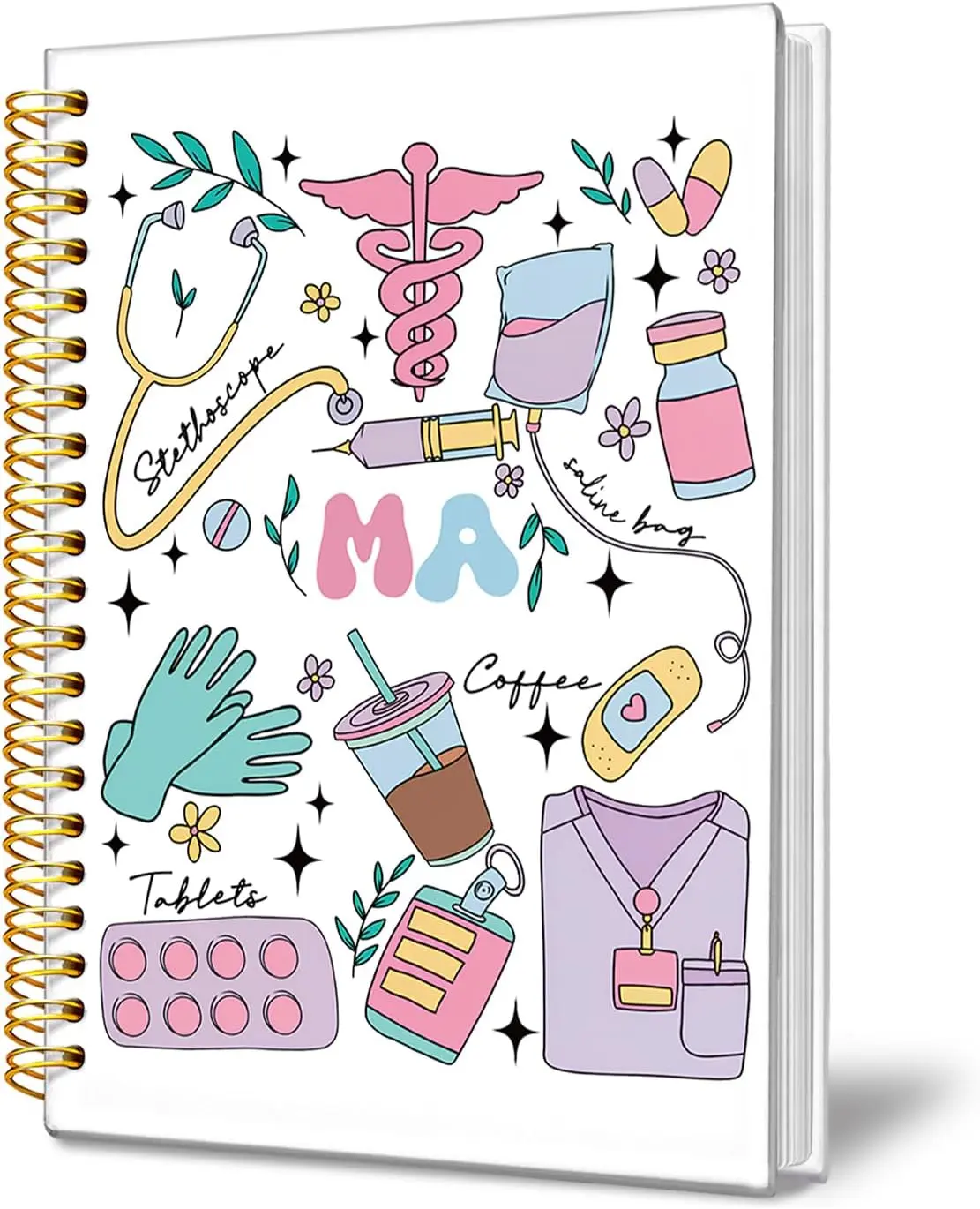 Medical Assistant Gifts Notebook, Medical Assistant Essentials | Gifts for Women, Medical Assistant Accessories Student Gift Hardcover Spiral Notebook Journal 5.5x8.3 Inch
