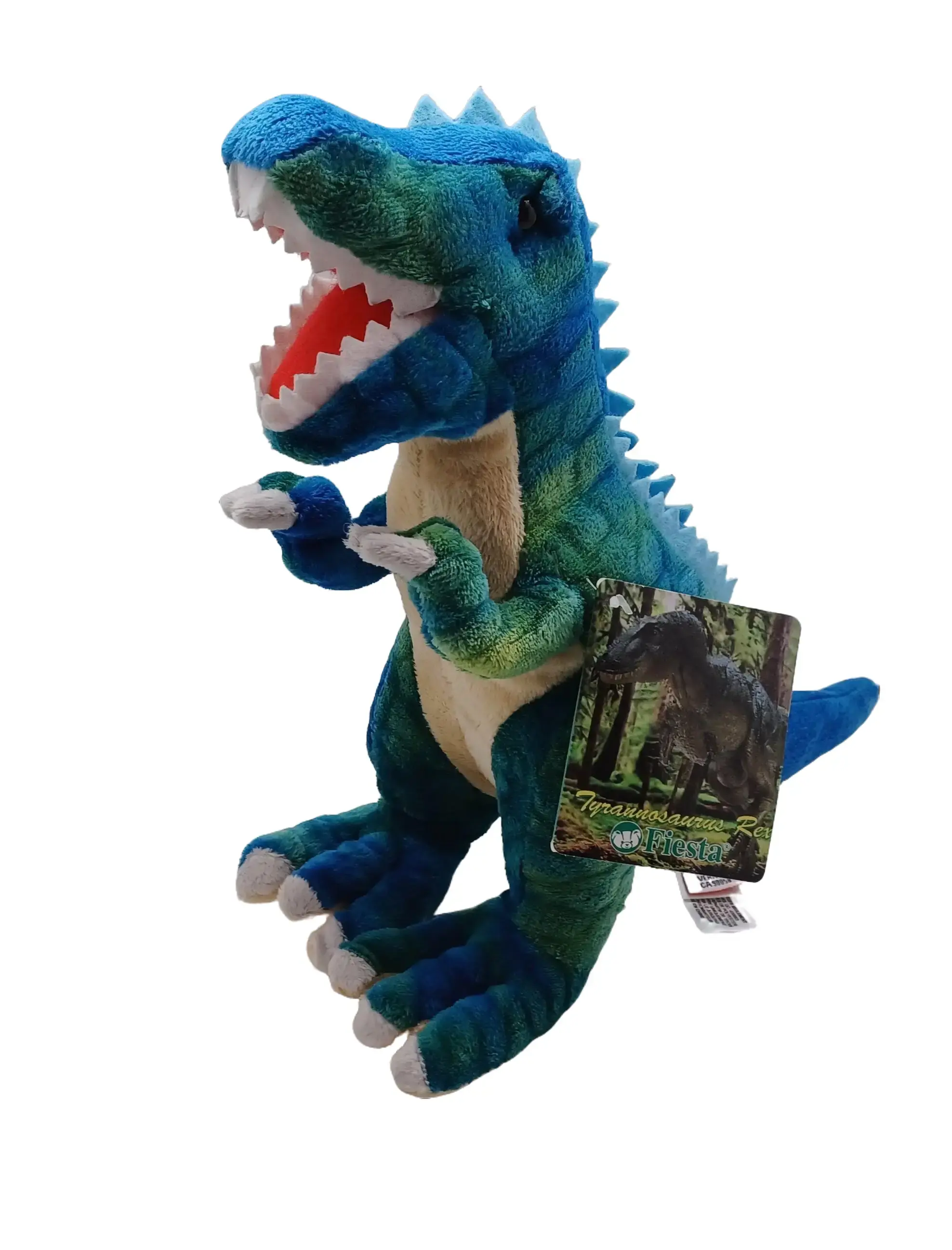 15" Head to Toe Blue T-Rex Dinosaur Plush Stuffed Animal