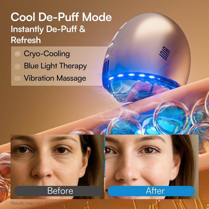 【LIVE EXCLUSIVE】INIA GLACE 7-in-1 Face & Neck Sculpting Device | EMS Microcurrent, Red & Blue Light, Thermal & Cryo Therapy for Lift, Tighten, Lymphatic Drainage & De-Puff, Serum Infusion, Perfect Gift Pick
