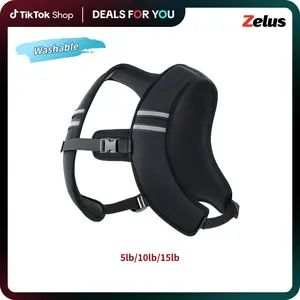 【Jumpstart Sale】ZELUS Weighted Vests, 5/10/15lbs Z-Fit Weighted Vest with Z-fit Washable Fabric&Reflective Stripes & Adjustable Straps for Men & Women: Motivational Walking, Running, Strength Training, Rucking, Jogging | Fitness Journey,Sports Belt