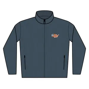 Men's Core Soft Shell Jacket - Waterproof 1000MM, Wind-Resistant, Polyester & Spandex Fabric, Zippered Pockets, Cadet Collar, 6XL Available