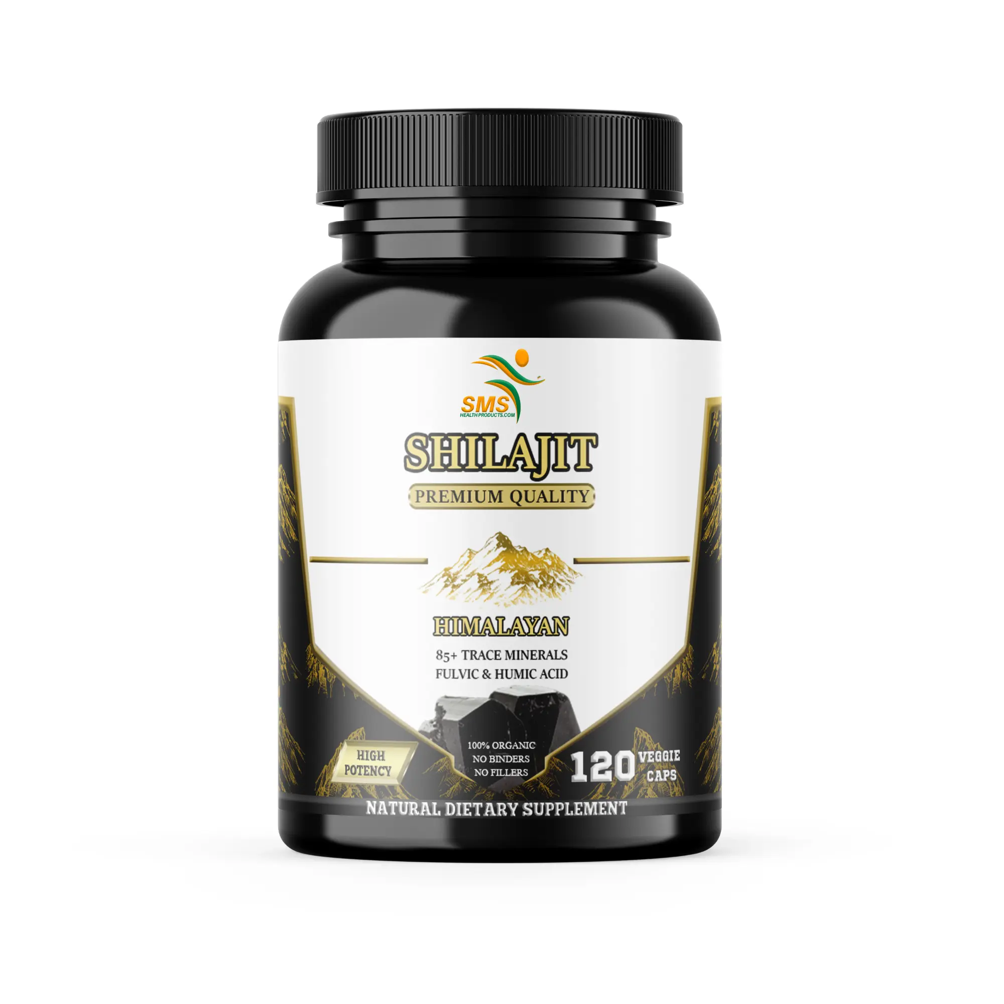 Himalayan Shilajit Fulvic Acid 120 Veggie Capsules