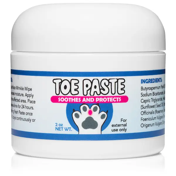 Squishface Toe Paste for Dogs – Interdigital Area Care + Paw Balm for Paw Folds, Paw Irritation &