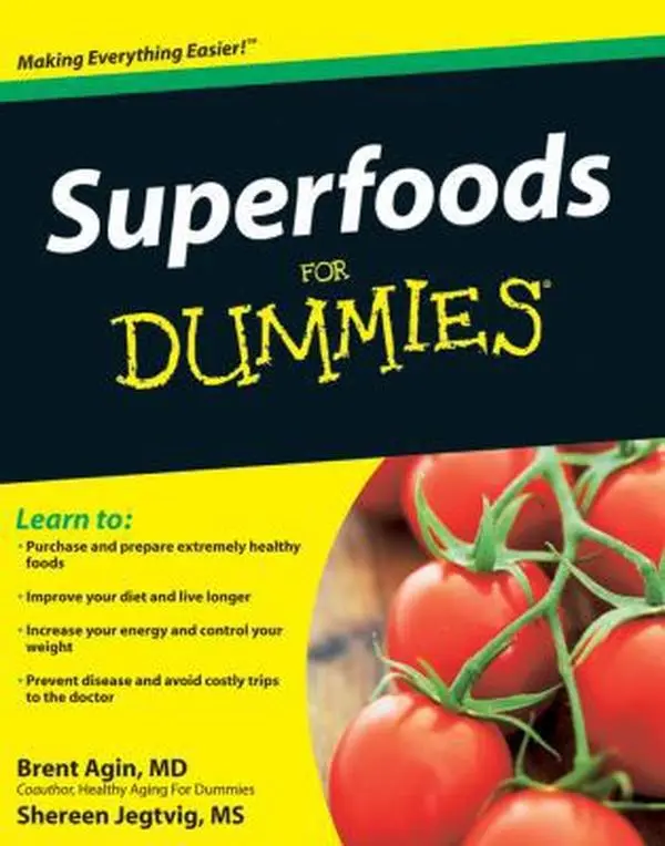 USED Book - Superfoods For Dummies by Brent Agin (Paperback) - english