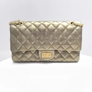 Pre-owned CHANEL 2.55 Medium Size, Bronze Color