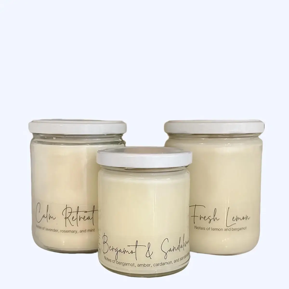 100% soy candle - hand poured - slow burn - 100 hour burn time - scented to bottom Aroma Household Decor Fragrance
