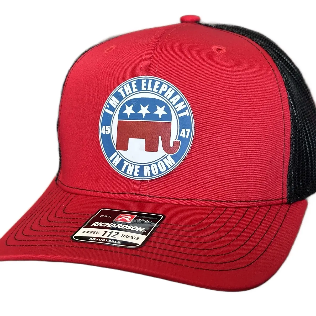 I’m The Elephant in the Room Patch on Richardson 112 SnapBack Cap