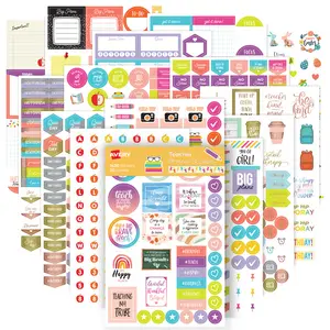 Avery Teacher Planner Stickers Pack, 30 Sheets of Teacher Planner Stickers, Set of 1,430 Stickers for Your Planner, Journal or Calendar (6781)