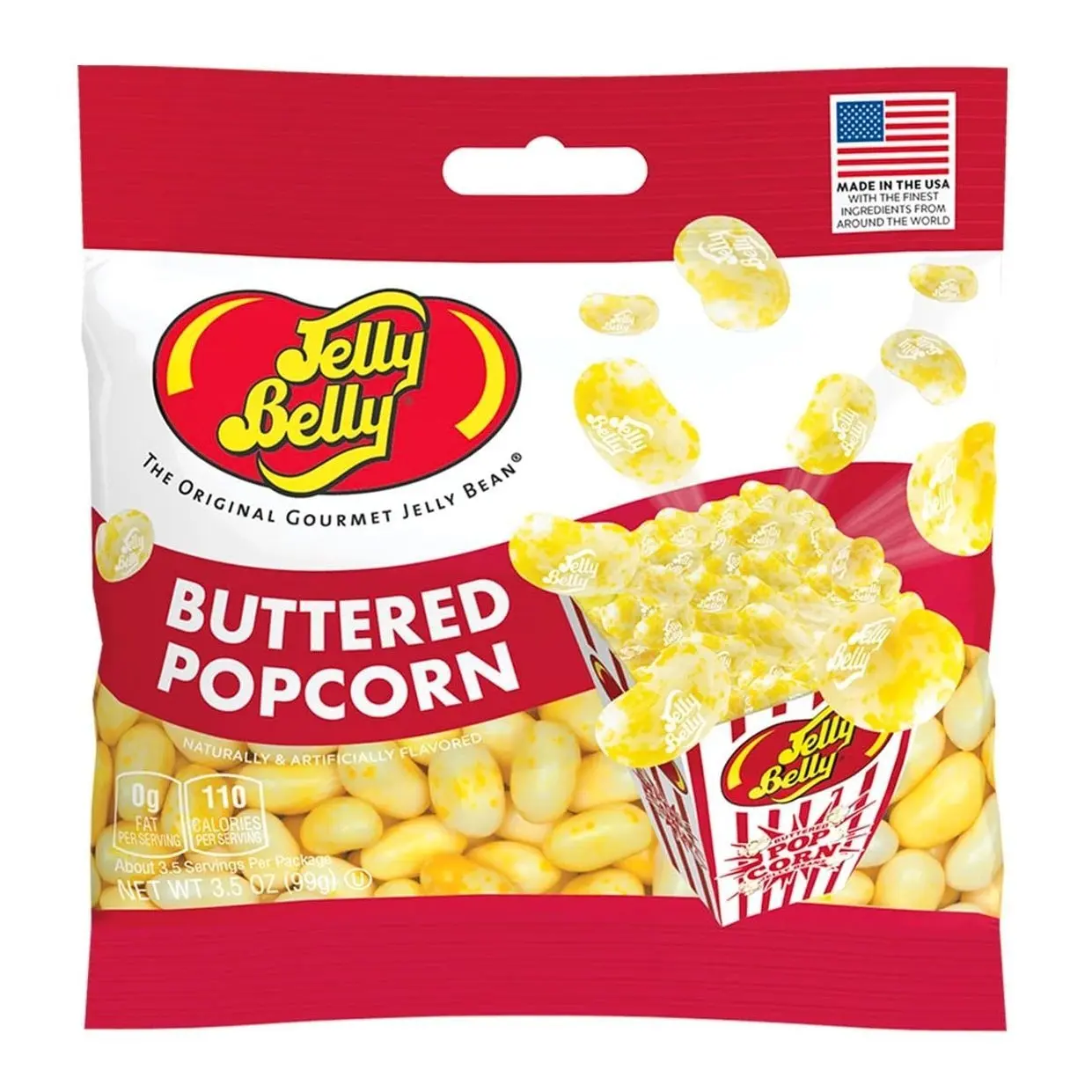 Jelly Belly Buttered Popcorn ( 3.5 Ounces)