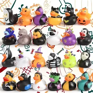 20pcs Halloween Duck Bath Toys, Kids Water Play Rubber Figures, Fun Bathtime Accessories, Perfect for Festive Fun