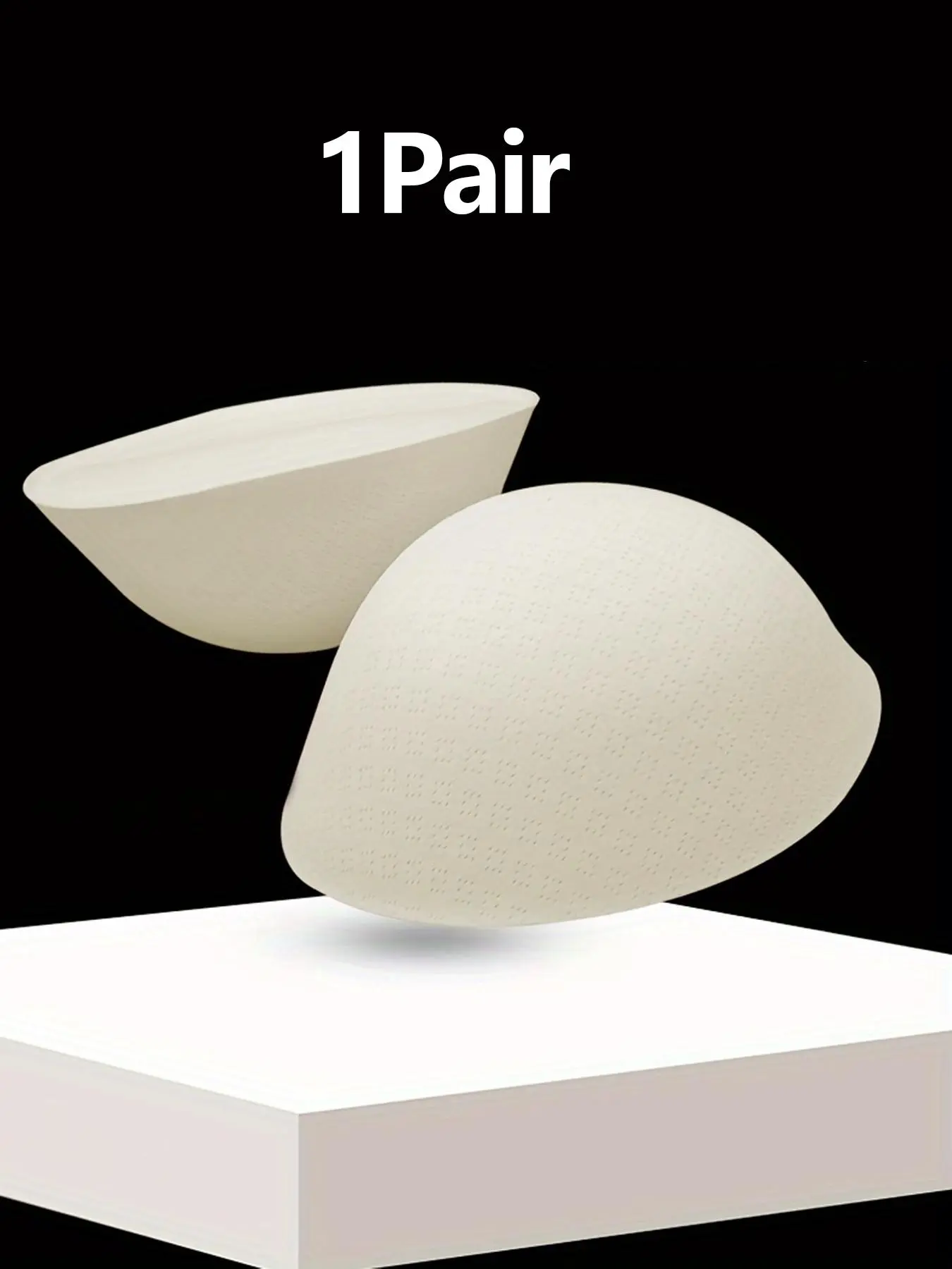 Women's Thickened Breathable Breast Pads, Comfortable Solid Color Push Up Breast Pads, Women's Lingerie Accessories for Daily Wear, Bras, Bra Accessory
