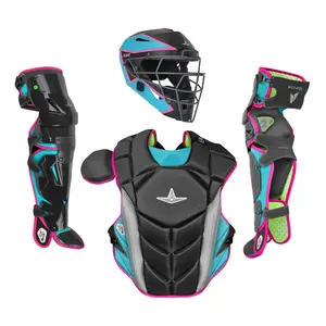 All-Star MVP-PRO Series Catcher's Kit with Helmet and Pads for Baseball Safety - Medium