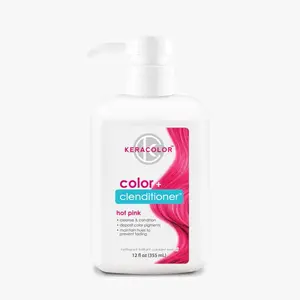 Keracolor Vivids Color + Clenditioner  Hot Pink 12oz Hot Pink