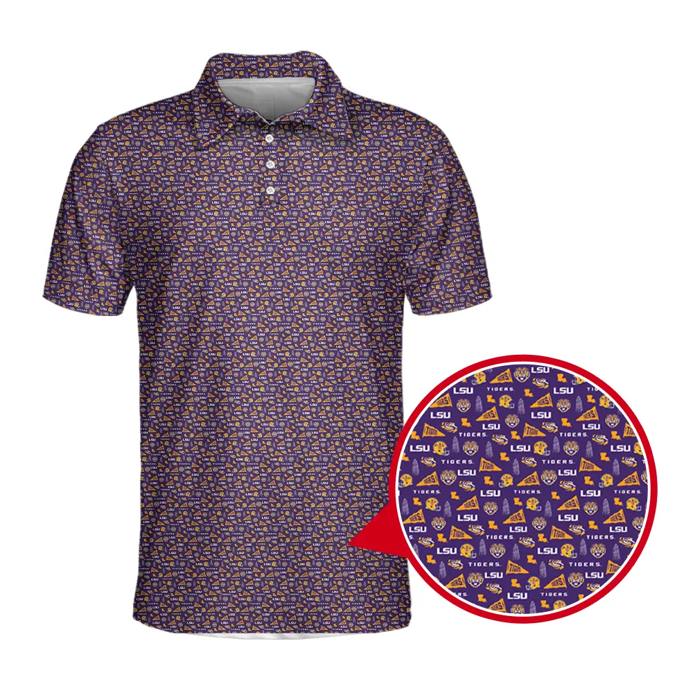 The L,S,U Gameday polo - MENS POLO, Polo Shirt For Men, Ideal Gift For Him