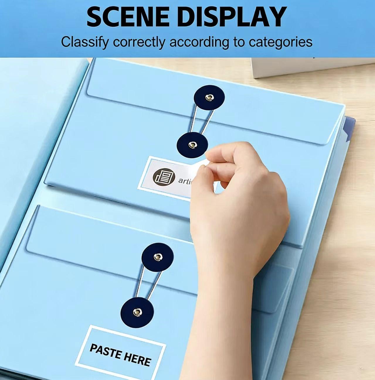 Manila Accordion File Organizer Document Folder for Passports Birth Certificates Office Home Document Storage