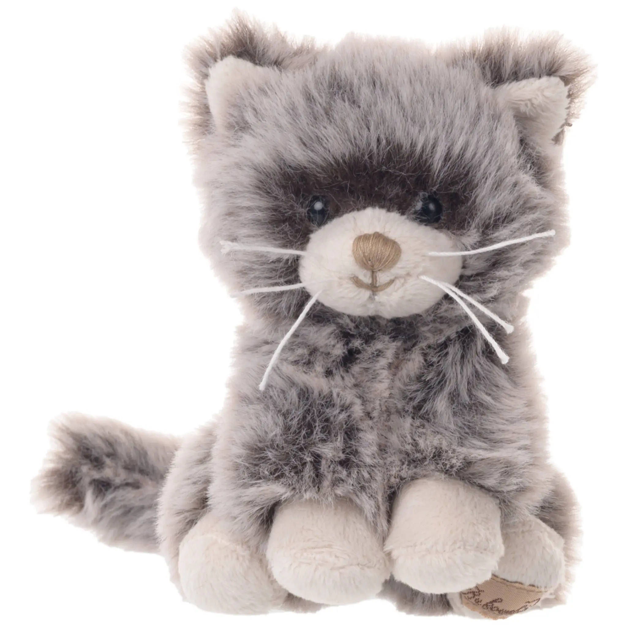 Bukowski Bears Kitty Shape Stuffed Plush Keychain, 4-in Extra Comfy Everyday Accessory for Bags, Backpacks, Keys (0+ Years Safe), 4 Inches