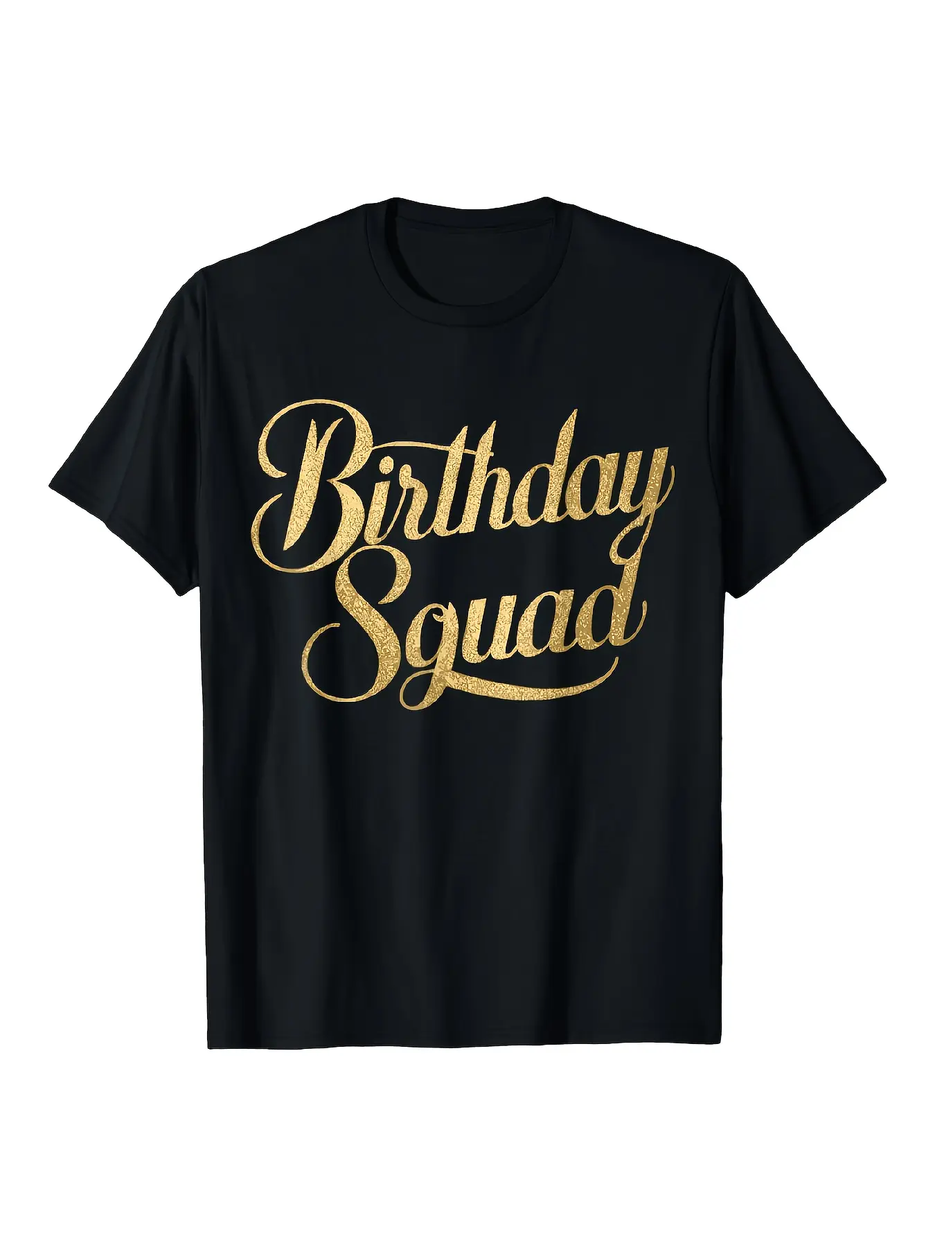 Birthday Squad Party Matching Family T-Shirt - Bla unisex soft cotton short sleeve t shirt, vintage graphic casual tee for men women teens, perfect birthday holiday gift for camping travel gym daily street casual wear