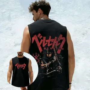 Guts, the protagonist of Berserk-- Sleeveless Cotton Unisex Tank Top.