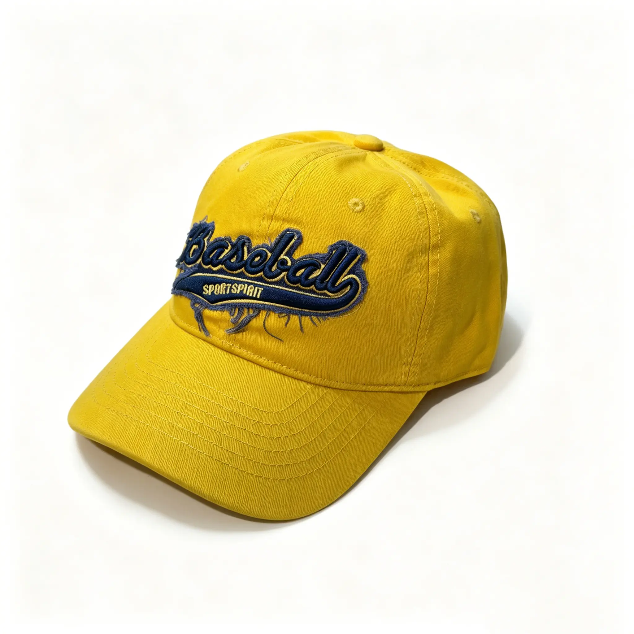Vintage Washed Baseball Cap with Letter Embroidery, Soft Mustard Yellow Dad Hat for Men & Women, Adjustable for Everyday Streetwear, Casual, Daily, Letters, Unisex, Lettering, Streetwear Hats, Chic Hats