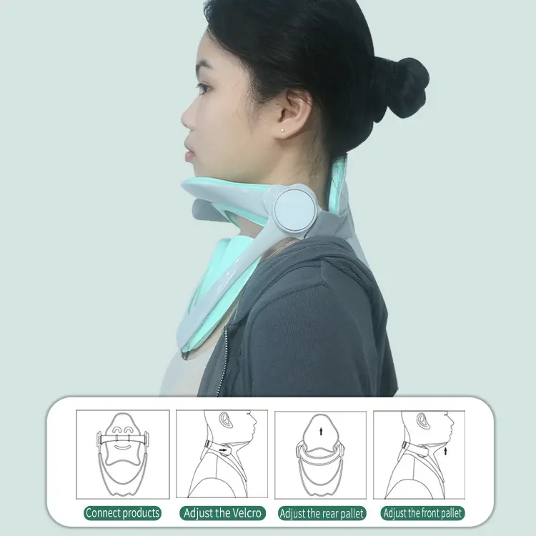 Cervical brace anti-bow artifact 5th generation cervical brace neck lift cervical spine traction forward tilt aligner support fixed household