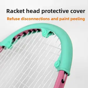 New badminton racket head protective sticker racket head protective cover silicone material wear-resistant and anti-disconnection