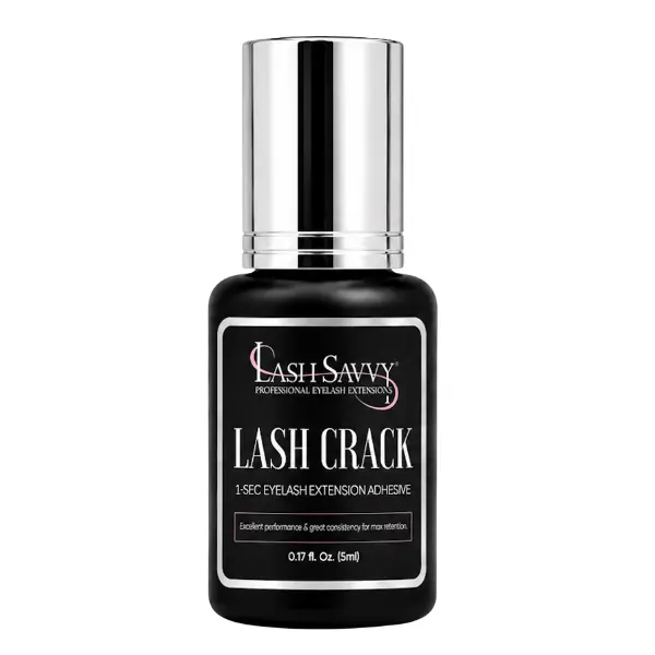 Lash Crack 1-Second Eyelash Extension Adhesive, Professional Glue for Eyelash Extensions