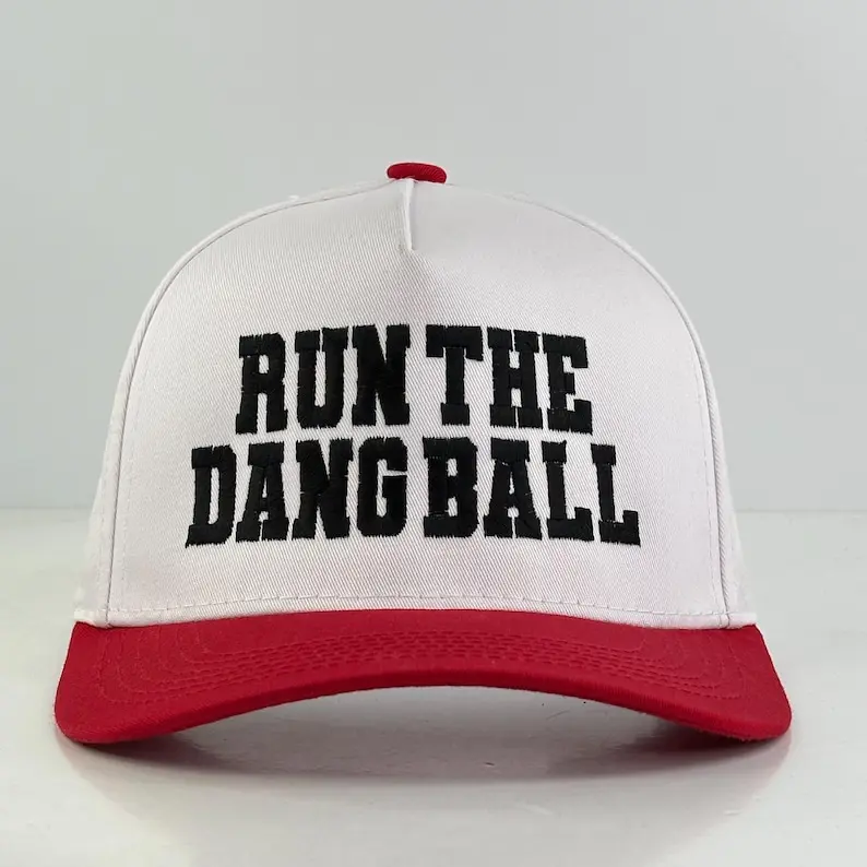 Run The Dang Ball Hat Cap, Vintage Hat, Snapback Run The Dang Ball Hat Cap, Vintage Hat, Snapback
