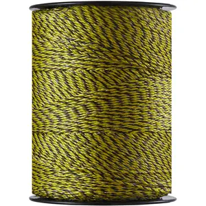 3366 Ft (1026 M) Electric Fence Wire Polywire For Horse, Cattle, Livestock - Durable UV Resistant Insulated Polywire For Quick Setup, Weatherproof Fence Line, Reliable Power Transmission, Ideal Farm Ranch Use