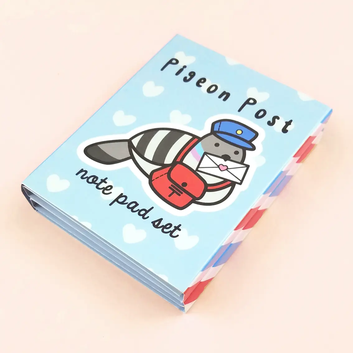 Poe the Pigeon Folding Notepad Book - cute bird stationery with sticky notes and page flags