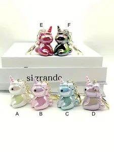 Cute Cartoon Unicorn Keychain Pendant, Holographic Acrylic Bag Charm, Perfect Gift for Girls, Ideal for Everyday Use and Backpack Accessories, Trendy Cute Keychain