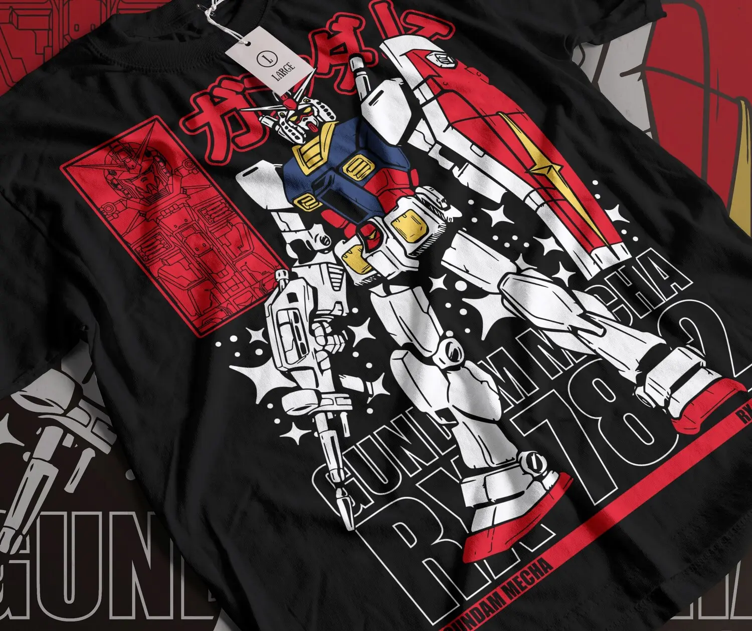 Anime Gundam And Anime Inspired Shirts And Sweatshirts - 1725696402 - Rx-78-2 Mobile Suit Graphic Tee Sweatshirt Hoodie