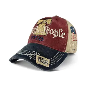 America 250th Anniversary 1776-2026 Embroidered Baseball Cap Djustable & Embroidered Vintage Washed Gray Baseball Cap for Independence Day/Patriotic Events, 250th US Hat for Men&Women