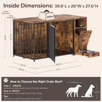 Dog Crate With Cabinet