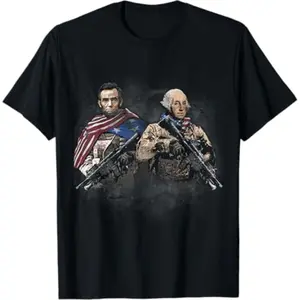 Presidential Soldiers TShirt Featuring Abraham Lincoln and George Washington