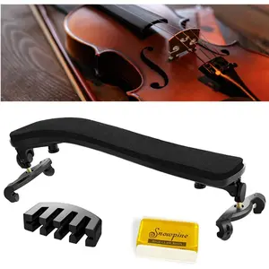 Violin  Rest for 4/4-3/4 Size, with Collapsible and Height Adjustable , Including a Violin Practice Mute