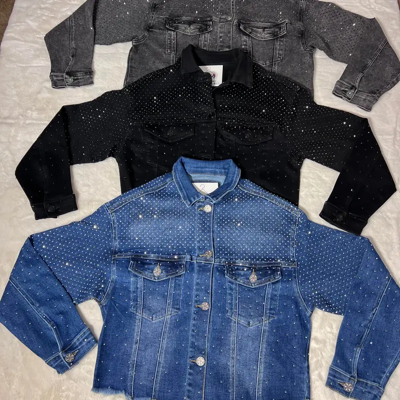 Bling Bling Jacket - Women's denim jacket , Made from Cotton and Polyester Blend