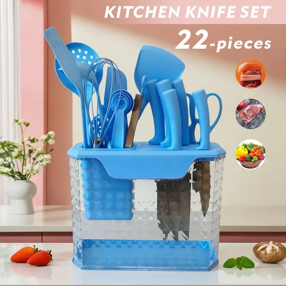 22-Piece Premium Kitchen Set  blue