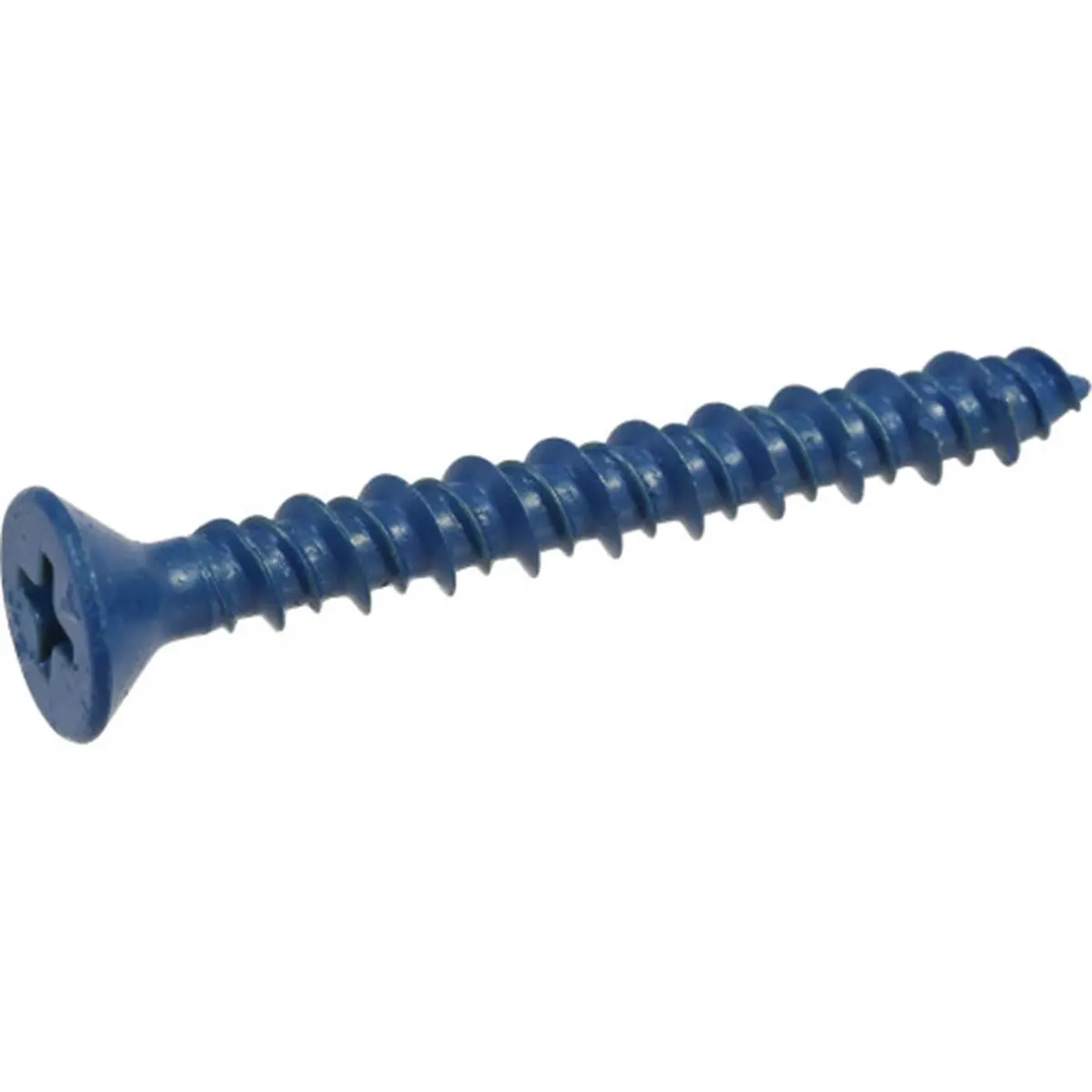 212 MAIN Corrosion-Proof Flat-Head Tap Concrete Screw Anchors, 0.18x1.25" Size, with Perma-Seal Coat and Tapper Bit, 100-Count Fasteners