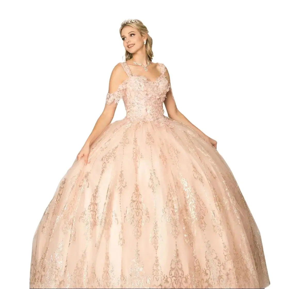 (LIVE 2) Elegant Quinceanera Dress with Tulle & Embroidery for Special Occasions - Beautiful & Versatile Design
