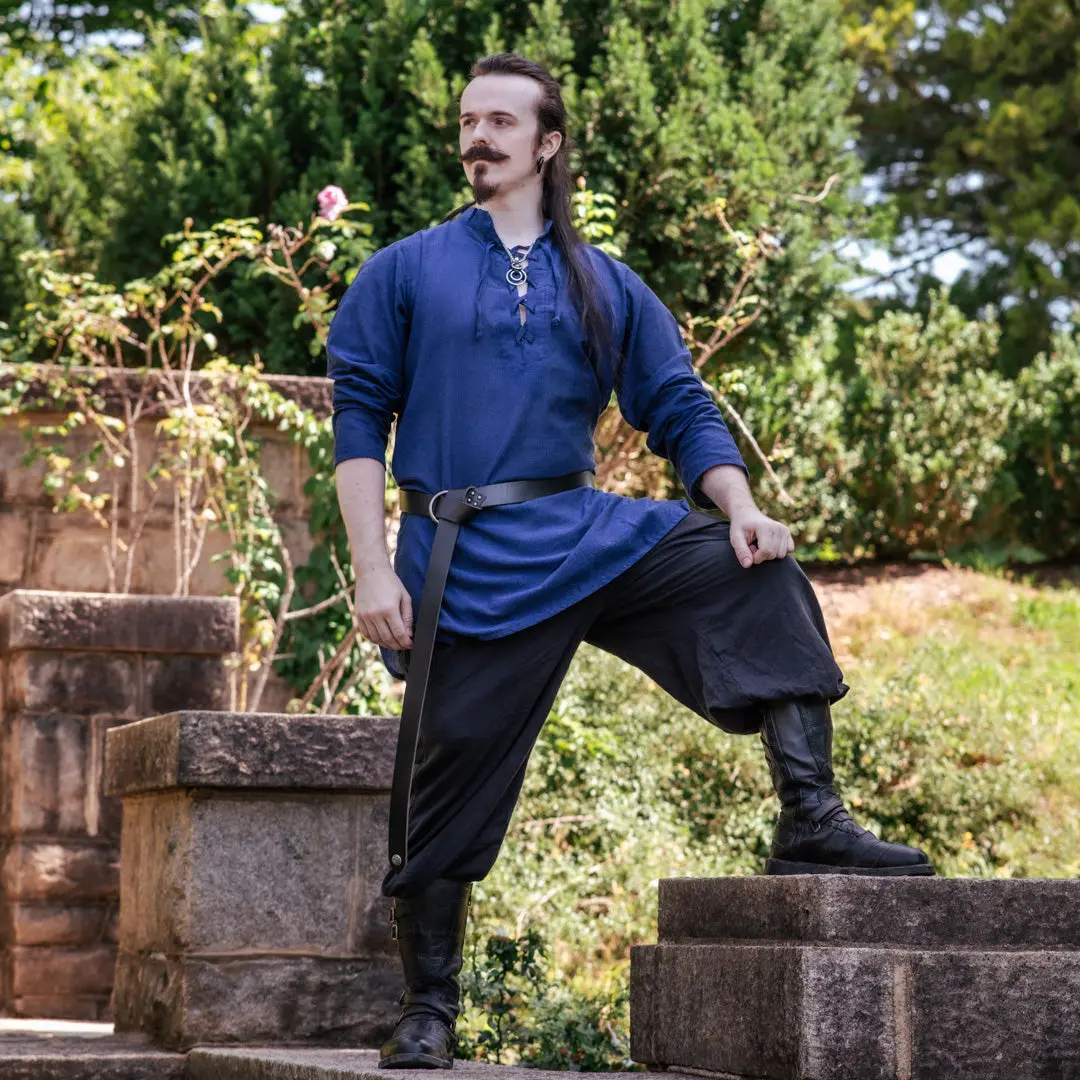 Men's Renaissance Tunic - Navy Blue