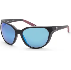 Costa del Mar Women's Mayfly 58mm Matte Black Polarized Sunglasses 6S9110-911001-58