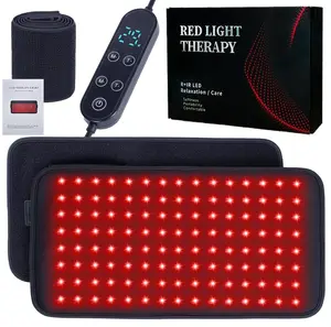 Red Light Therapy Belt – Infrared Red Light Therapy for Body, Back Pain and Shoulder - 660nm & 850nm,120 triple chip leds ,Near Infrared Heating Pad – Adjustable & Portable for Relaxation