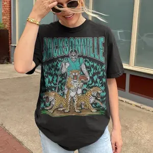 Vintage Jacksonville Football Shirt, Jaguars Football Graphic Tee, Sunday Football Shirt, Jacksonville Fan Gift Apparel