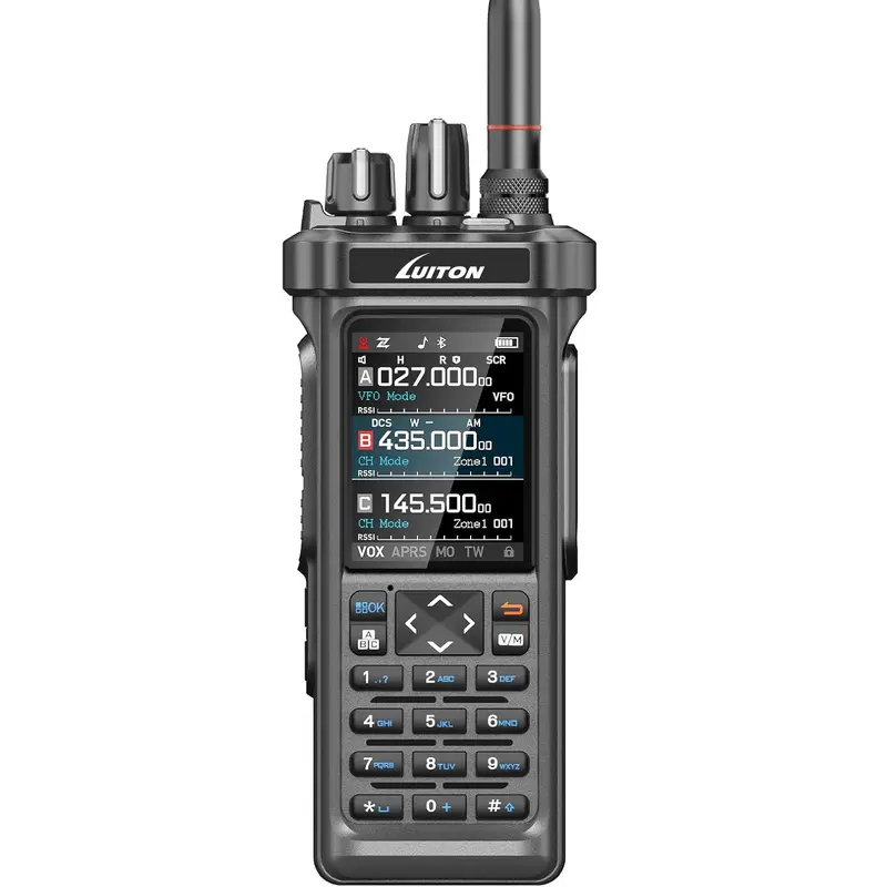 LT-950 PRO Portable Rechargeable Walkie Talkie - 10W Transmission, 144-148MHz, 2200mAh Battery, 960 Memory Channels, Color Screen, NOAA Weather Alerts, Cross-Band Transfer, Compact Design, Built-In Spectrum Analyzer Audio Radio Transceiver, Outdoor Use, H
